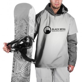 Накидка на куртку 3D с принтом Black Mesa , 100% полиэстер |  | Тематика изображения на принте: black mesa | half life | халф лайф | черная меса