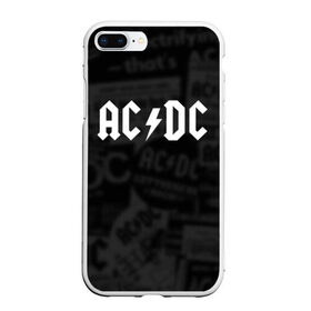 Чехол для iPhone 7Plus/8 Plus матовый с принтом AC DC , Силикон | Область печати: задняя сторона чехла, без боковых панелей | acdc | альтернатива | группа | диси | метал | музыка | музыканты | рок | эйси | эйсидиси