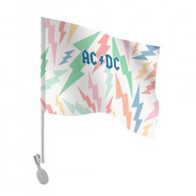 Флаг для автомобиля с принтом AC/DC , 100% полиэстер | Размер: 30*21 см | acdc | альтернатива | группа | диси | метал | музыка | музыканты | рок | эйси | эйсидиси