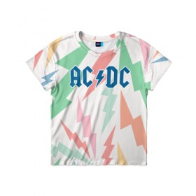 Детская футболка 3D с принтом AC/DC , 100% гипоаллергенный полиэфир | прямой крой, круглый вырез горловины, длина до линии бедер, чуть спущенное плечо, ткань немного тянется | acdc | альтернатива | группа | диси | метал | музыка | музыканты | рок | эйси | эйсидиси