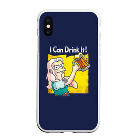 Чехол для iPhone XS Max матовый с принтом Disenchantment I Can Drink It! , Силикон | Область печати: задняя сторона чехла, без боковых панелей | bean | beer | disenchantment | elfo | futurama | luci | mattgroening | netflix | princess | simpsons | бин | люси | люци | мэтгроунинг | разочарование | симпсоны | элфо