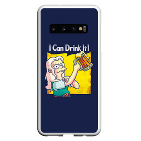 Чехол для Samsung Galaxy S10 с принтом Disenchantment I Can Drink It! , Силикон | Область печати: задняя сторона чехла, без боковых панелей | bean | beer | disenchantment | elfo | futurama | luci | mattgroening | netflix | princess | simpsons | бин | люси | люци | мэтгроунинг | разочарование | симпсоны | элфо