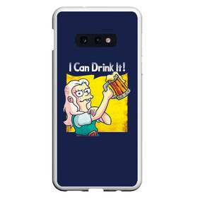 Чехол для Samsung S10E с принтом Disenchantment I Can Drink It! , Силикон | Область печати: задняя сторона чехла, без боковых панелей | bean | beer | disenchantment | elfo | futurama | luci | mattgroening | netflix | princess | simpsons | бин | люси | люци | мэтгроунинг | разочарование | симпсоны | элфо