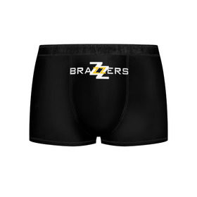 Мужские трусы 3D с принтом BRAZZERS , 50% хлопок, 50% полиэстер | классическая посадка, на поясе мягкая тканевая резинка | Тематика изображения на принте: 