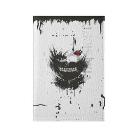 Обложка для паспорта матовая кожа с принтом Kaneki Ken (Tokyo Ghoul) #1 , натуральная матовая кожа | размер 19,3 х 13,7 см; прозрачные пластиковые крепления | anime | kaneki ken | tokyo ghoul | аниме | канеки кен | токийский гуль