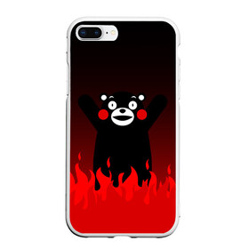 Чехол для iPhone 7Plus/8 Plus матовый с принтом KUMAMON ВО СЛАВУ САТАНЕ , Силикон | Область печати: задняя сторона чехла, без боковых панелей | japanese | kumamon | kumamoto | аниме | игрушка | кумамон | кумамото сапурайдзу | персонаж | талисман | япония