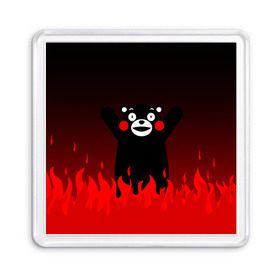 Магнит 55*55 с принтом KUMAMON , Пластик | Размер: 65*65 мм; Размер печати: 55*55 мм | japanese | kumamon | kumamoto | аниме | игрушка | кумамон | кумамото сапурайдзу | персонаж | талисман | япония