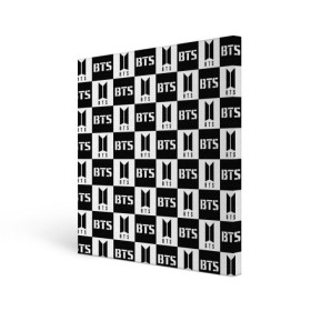 Холст квадратный с принтом BTS PATTERN , 100% ПВХ |  | bts | bts army | j hope | jimin | jin | jungkook | k pop | pattern | rap monster | rapmon | suga | v | бтс | корея