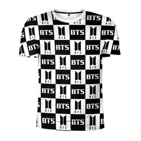 Мужская футболка 3D спортивная с принтом BTS PATTERN , 100% полиэстер с улучшенными характеристиками | приталенный силуэт, круглая горловина, широкие плечи, сужается к линии бедра | bts | bts army | j hope | jimin | jin | jungkook | k pop | pattern | rap monster | rapmon | suga | v | бтс | корея