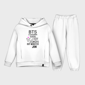 Детский костюм хлопок Oversize с принтом BTS СОСТАВ ,  |  | bangtan boys | beyond the scene | bts | k pop | music | арэм | ви | джей хоуп | джин | музыка | сюга | чимин | чонгук