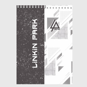 Скетчбук с принтом Linkin Park , 100% бумага
 | 48 листов, плотность листов — 100 г/м2, плотность картонной обложки — 250 г/м2. Листы скреплены сверху удобной пружинной спиралью | американская | группа | линкин | метал | ню | парк | рок | рэп | электроник