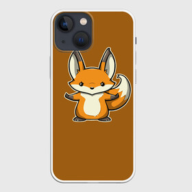 Чехол для iPhone 13 mini с принтом Дерзкий Лис ,  |  | Тематика изображения на принте: fox | foxes | rude | you | грубый | дерзкий | лис | лиса | лисенок | лисичка | лисы