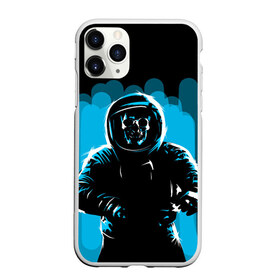 Чехол для iPhone 11 Pro Max матовый с принтом Dead Space , Силикон |  | austranaut | bone | cosmos | nasa | skull | астронавт | космонавт | космос | кости | череп