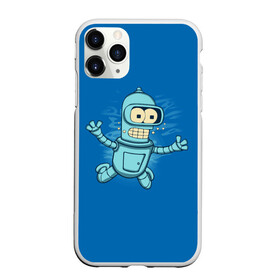Чехол для iPhone 11 Pro матовый с принтом Bender Nevermind , Силикон |  | bender | futurama | mult | nevermind | nirvana | simpsons | zoidberg | бендер | зойдберг | мульт | мультик | мультфильм | симпсоны | футурама