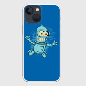 Чехол для iPhone 13 mini с принтом Bender Nevermind ,  |  | bender | futurama | mult | nevermind | nirvana | simpsons | zoidberg | бендер | зойдберг | мульт | мультик | мультфильм | симпсоны | футурама