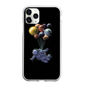 Чехол для iPhone 11 Pro матовый с принтом Космонавт на Шариках , Силикон |  | galaxy | planet | planets | space | spaceman | star | stars | галактика | галактики | звезда | звезды | космонавт | космос | планета | планеты | шары