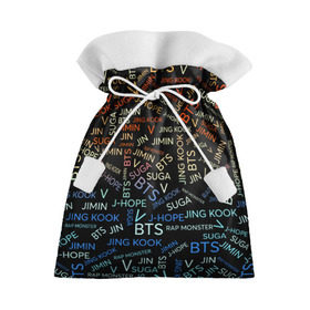Подарочный 3D мешок с принтом BTS , 100% полиэстер | Размер: 29*39 см | bangtan boys | beyond the scene | bts | k pop | music | арэм | ви | джей хоуп | джин | музыка | состав | сюга | чимин | чонгук