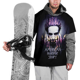 Накидка на куртку 3D с принтом American Horror Story , 100% полиэстер |  | 8 сезон | american | apocalypse | horror | story | американская | апокалипсис | история | сериал | ужасов