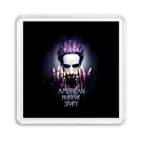 Магнит 55*55 с принтом American Horror Story , Пластик | Размер: 65*65 мм; Размер печати: 55*55 мм | 8 сезон | american | apocalypse | horror | story | американская | апокалипсис | история | сериал | ужасов