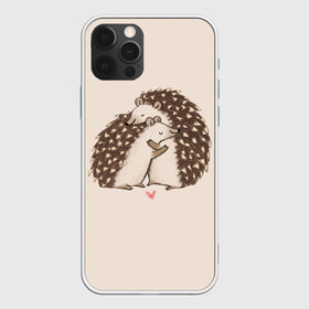 Чехол для iPhone 12 Pro Max с принтом Любовь Ежиков , Силикон |  | cute | heart | hedgehog | hedgehogs | love | ежи | ежик | ежики | иголки | лапки | любовь | милый | обнимашки | пузико | пузо | сердечки | сердечко | смешной | ушки
