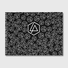 Альбом для рисования с принтом LINKIN PARK PATTERN , 100% бумага
 | матовая бумага, плотность 200 мг. | alteranative rock | chester bennington | linkin park | logo | mike shinoda | music | rap | rock | альтернативный рок | группа | лого | музыка | реп | рок