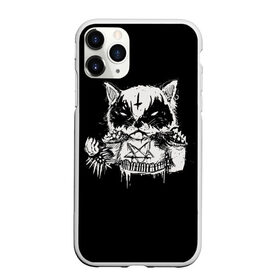 Чехол для iPhone 11 Pro матовый с принтом Dark Cat , Силикон |  | cat | cats | dark | kitten | kitty | pussy | satan | дикий | злой | кот | котенок | котик | котики | коты | котята | кошка | кошки | мрачный | сатанист | черный