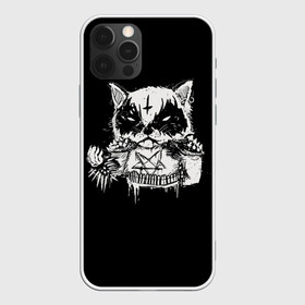 Чехол для iPhone 12 Pro Max с принтом Dark Cat , Силикон |  | cat | cats | dark | kitten | kitty | pussy | satan | дикий | злой | кот | котенок | котик | котики | коты | котята | кошка | кошки | мрачный | сатанист | черный