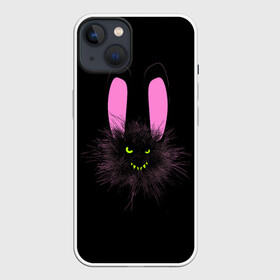 Чехол для iPhone 13 с принтом Мрачный Зайчик ,  |  | creepy | ear | ears | rabbit | rabbits | scary | spooky | жуткий | зайцы | зайчик | зайчики | заяц | кролик | кролики | мрачный | страшный | ухо | уши | ушки