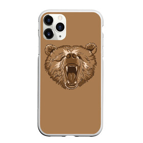 Чехол для iPhone 11 Pro Max матовый с принтом Бурый Медведь , Силикон |  | Тематика изображения на принте: bear | bears | brown | russia | russian | бурый | коричневый | косматый | лапы | медведи | медведь | россия | русский | хвост | хищник