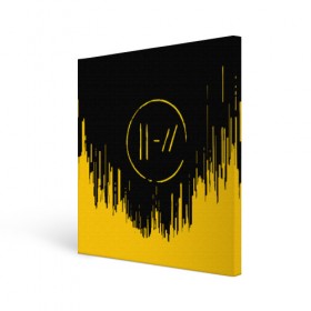 Холст квадратный с принтом TWENTY ONE PILOTS , 100% ПВХ |  | 21 pilots | 21p | music | rock | top | trench | twenty one pilots | группа | музыка | рок