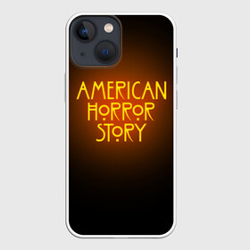 Чехол для iPhone 13 mini с принтом AHS ,  |  | ahs | american horror story | normal people scare me | американская история ужасов | нормальные люди пугают меня | сериал