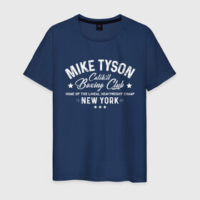 Мужская футболка хлопок с принтом Майк Тайсон , 100% хлопок | прямой крой, круглый вырез горловины, длина до линии бедер, слегка спущенное плечо. | myke tyson | бокс | боксер | железный майк | нокаут