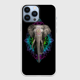 Чехол для iPhone 13 Pro Max с принтом Индийский Слон ,  |  | Тематика изображения на принте: africa | elephant | elephants | india | ornament | pattern | skin | tusks | африка | бивни | индия | кожа | орнамент | слон | слоненок | слоник | слоники | слоны | слонята | узор | хобот