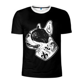 Мужская футболка 3D спортивная с принтом Французский Бульдог , 100% полиэстер с улучшенными характеристиками | приталенный силуэт, круглая горловина, широкие плечи, сужается к линии бедра | bulldog | dog | dogs | franch | бульдог | пес | псы | собака | собакен | собаки | собачка | собачки | французский | щенки | щенок | щеночек | щеночки