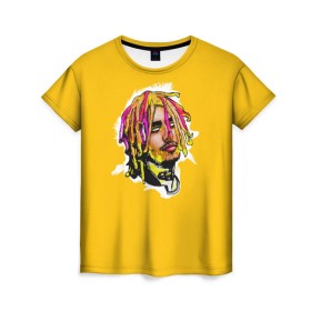 Женская футболка 3D с принтом Lil Pump , 100% полиэфир ( синтетическое хлопкоподобное полотно) | прямой крой, круглый вырез горловины, длина до линии бедер | drumtick | elementary | esketit | esskeetit | gang | garcia | gazzy | gucci | guccigang | jetski | pump | rap | trap | usa | газзи | гарсия | лил | памп | рэп | сша | трап | эщкере