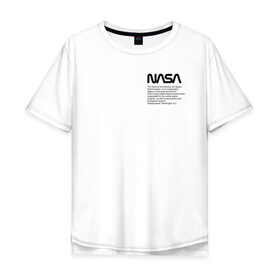 Мужская футболка хлопок Oversize с принтом Heron Preston NASA , 100% хлопок | свободный крой, круглый ворот, “спинка” длиннее передней части | heron preston nasa | wikipedia | как у джарахова | космическое агентство | космос | наса | стиль | хайп