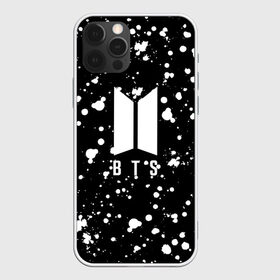 Чехол для iPhone 12 Pro Max с принтом BTS , Силикон |  | Тематика изображения на принте: bt21 | bts | bts army | bts stickers | dirty | j hope | jimin | jin | jungkook | k pop | paint | rap monster | rapmon | suga | v | брызги | бтс | капли | корея | краска | стикеры bts