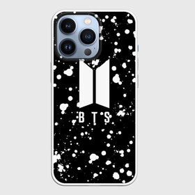 Чехол для iPhone 13 Pro с принтом BTS ,  |  | bt21 | bts | bts army | bts stickers | dirty | j hope | jimin | jin | jungkook | k pop | paint | rap monster | rapmon | suga | v | брызги | бтс | капли | корея | краска | стикеры bts