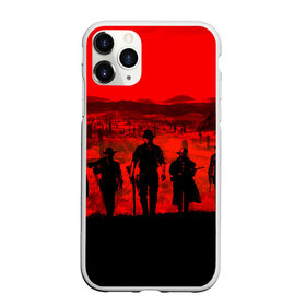 Чехол для iPhone 11 Pro матовый с принтом RDR 2 , Силикон |  | gamer | gun | logo | play | player | rdr2 | red dead redemption 2 | rockstar | western | вестерн | ковбои | компьютерные игры 2019 | криминал | лого | рокстар