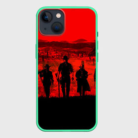 Чехол для iPhone 13 с принтом RDR 2 ,  |  | gamer | gun | logo | play | player | rdr2 | red dead redemption 2 | rockstar | western | вестерн | ковбои | компьютерные игры 2019 | криминал | лого | рокстар