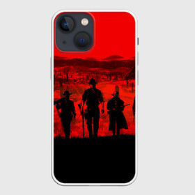 Чехол для iPhone 13 mini с принтом RDR 2 ,  |  | gamer | gun | logo | play | player | rdr2 | red dead redemption 2 | rockstar | western | вестерн | ковбои | компьютерные игры 2019 | криминал | лого | рокстар