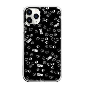 Чехол для iPhone 11 Pro Max матовый с принтом BTS BT21 STICKERS , Силикон |  | bt21 | bts | bts army | bts stickers | j hope | jimin | jin | jungkook | k pop | rap monster | rapmon | suga | v | бтс | корея | стикеры bts