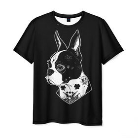 Мужская футболка 3D с принтом Французский Бульдог , 100% полиэфир | прямой крой, круглый вырез горловины, длина до линии бедер | Тематика изображения на принте: bulldog | dog | dogs | franch | бульдог | пес | псы | собака | собакен | собаки | собачка | собачки | французский | щенки | щенок | щеночек | щеночки