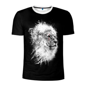 Мужская футболка 3D спортивная с принтом Лев со Шрамом , 100% полиэстер с улучшенными характеристиками | приталенный силуэт, круглая горловина, широкие плечи, сужается к линии бедра | africa | desert | lion | lions | predator | scarm | африка | лев | львенок | львица | львицы | львы | львята | пустыня | хищник | шрам