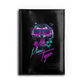 Обложка для автодокументов с принтом Miami Tiger , натуральная кожа |  размер 19,9*13 см; внутри 4 больших “конверта” для документов и один маленький отдел — туда идеально встанут права | Тематика изображения на принте: africa | beach | desert | miami | palm | palms | predator | sun | tiger | tigers | африка | майами | океан | очки | пальмы | пляж | пустыня | солнце | тигр | тигренок | тигрица | тигрицы | тигры | тигрята | хищник