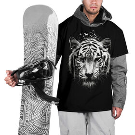 Накидка на куртку 3D с принтом Dark Tiger , 100% полиэстер |  | africa | creepy | dark | desert | predator | scary | tiger | tigers | африка | жуткий | мрачный | пустыня | страшный | тигр | тигренок | тигрица | тигрицы | тигры | тигрята | хищник