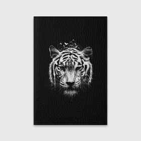 Обложка для паспорта матовая кожа с принтом Dark Tiger , натуральная матовая кожа | размер 19,3 х 13,7 см; прозрачные пластиковые крепления | africa | creepy | dark | desert | predator | scary | tiger | tigers | африка | жуткий | мрачный | пустыня | страшный | тигр | тигренок | тигрица | тигрицы | тигры | тигрята | хищник