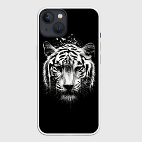 Чехол для iPhone 13 с принтом Dark Tiger ,  |  | africa | creepy | dark | desert | predator | scary | tiger | tigers | африка | жуткий | мрачный | пустыня | страшный | тигр | тигренок | тигрица | тигрицы | тигры | тигрята | хищник
