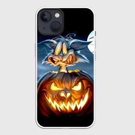 Чехол для iPhone 13 с принтом Halloween ,  |  | аниме | ведьма | девушка | зомби | ирландия | кладбище | колдун | кости | кошки | летучие | луна | мертвец | мёртвые | монстры | мыши | ночь | оборотни | пауки | паутина | подарок | праздник | свет | свечи