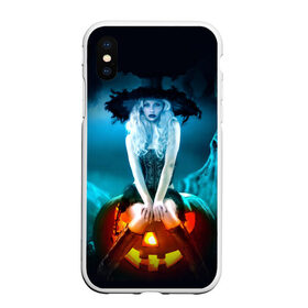 Чехол для iPhone XS Max матовый с принтом Ведьма , Силикон | Область печати: задняя сторона чехла, без боковых панелей | аниме | ведьма | девушка | зомби | ирландия | кладбище | колдун | кости | кошки | летучие | луна | мертвец | мёртвые | монстры | мыши | ночь | оборотни | пауки | паутина | подарок | праздник | свет | свечи